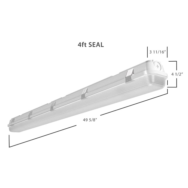 RAB SEAL4 Field-Adjustable Washdown, 3500K/4000K/5000K (4 Foot)