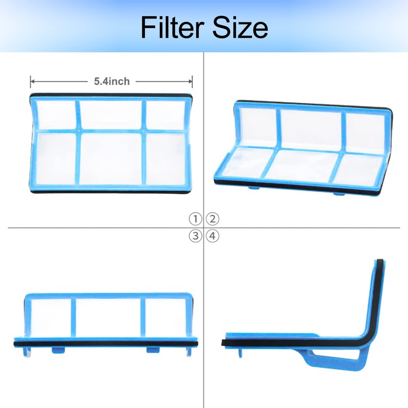 Garbage fighter Vacuum Filter Kit Replacement for Robotic Vacuum ILIFE