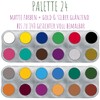 GRIMAS WMUP24 Professional Make-Up Palette Water Make-Up Palette A+B, 24