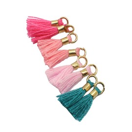 Pamir Tong Wholesale 36pcs/lot 13mm(1/2'') Mini Tassels Tiny Short Cotton Thread Tassels/Earring/Bracelet Tassel GD36ST139