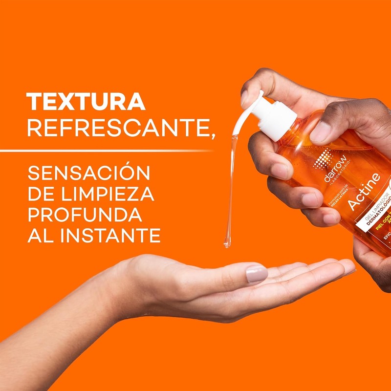Darrow Actine Gel Limpiador Facial Vitamina C Piel Grasa y