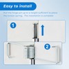 6 Pcs Butterfly Spring Hinge Door Closer, with Rubber Bumpers,