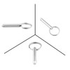 4 Pcs Stainless Steel Quick Release Pin with Spring Loaded