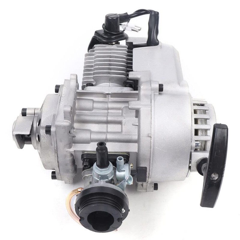 49CC 2-Stroke Mini Motorcycle Engine, Pull Start Engine Motor Kit