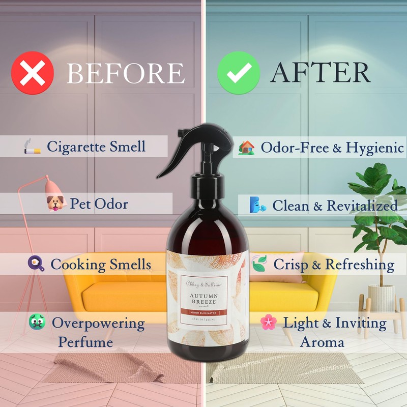 Abbey & Sullivan Odor Eliminator, Autumn Breeze, 16 oz