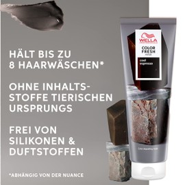 Wella Professionals Color Fresh Mask Cool Espresso – Haarkur zum Beleben und Verändern der Haarfarbe – pflegende Tönung mit Avocadoöl – für dunkles und schwarzes Haar – 150 ml