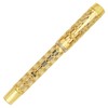 Gullor Openwork Gold Fountain Pen with Gift Box, Screw Cap,