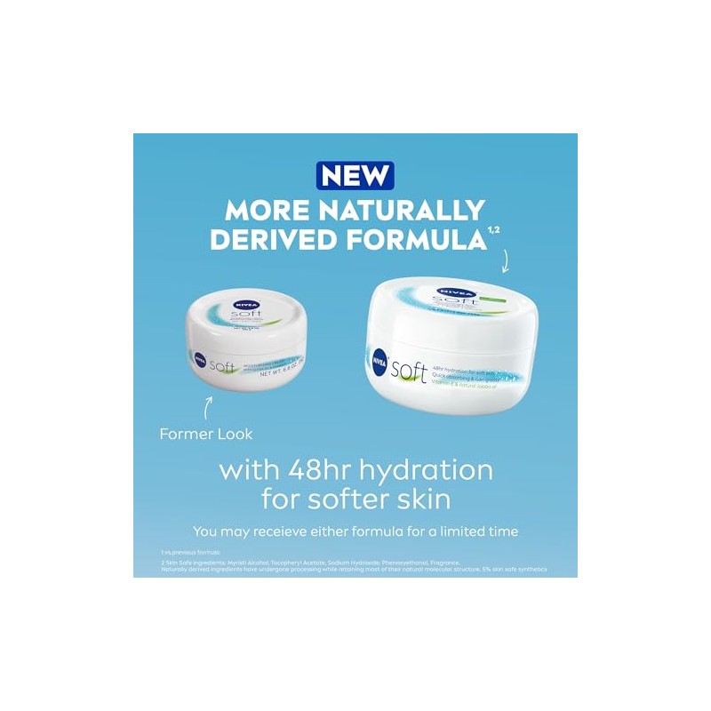 NIVEA Soft Moisturizing Crème - Body, Face and Hand Cream