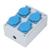 European Wall Socket 4P IP44 Waterproof Building Power Distributor for
