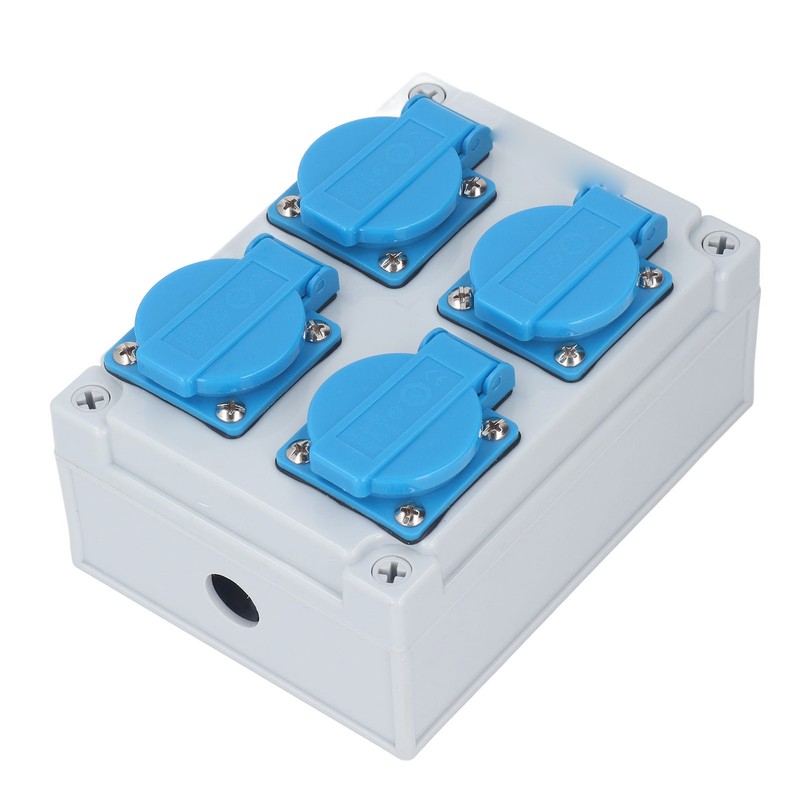 European Wall Socket 4P IP44 Waterproof Building Power Distributor for