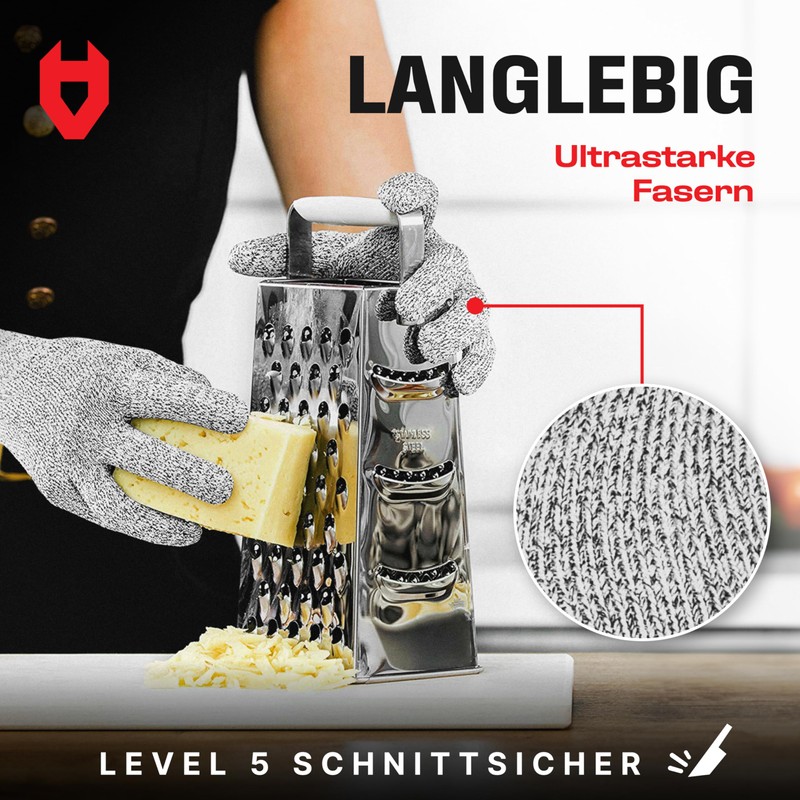 NoCry Cut Resistant Gloves - High Performance Level 5 Protection,