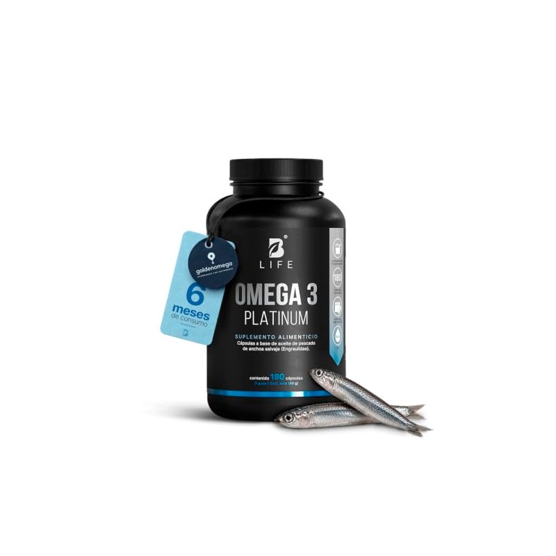 Life Omega Platinum Aceite Anchoa Salvaje 180 Cápsulas