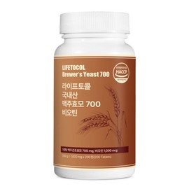 Life Tocol Brewer's Yeast Domestic Brewer's Yeast 700 Biotin Capsule Tablets Gold / 맥주효모 국산 맥주효모 700 비오틴 캡슐 정 골드