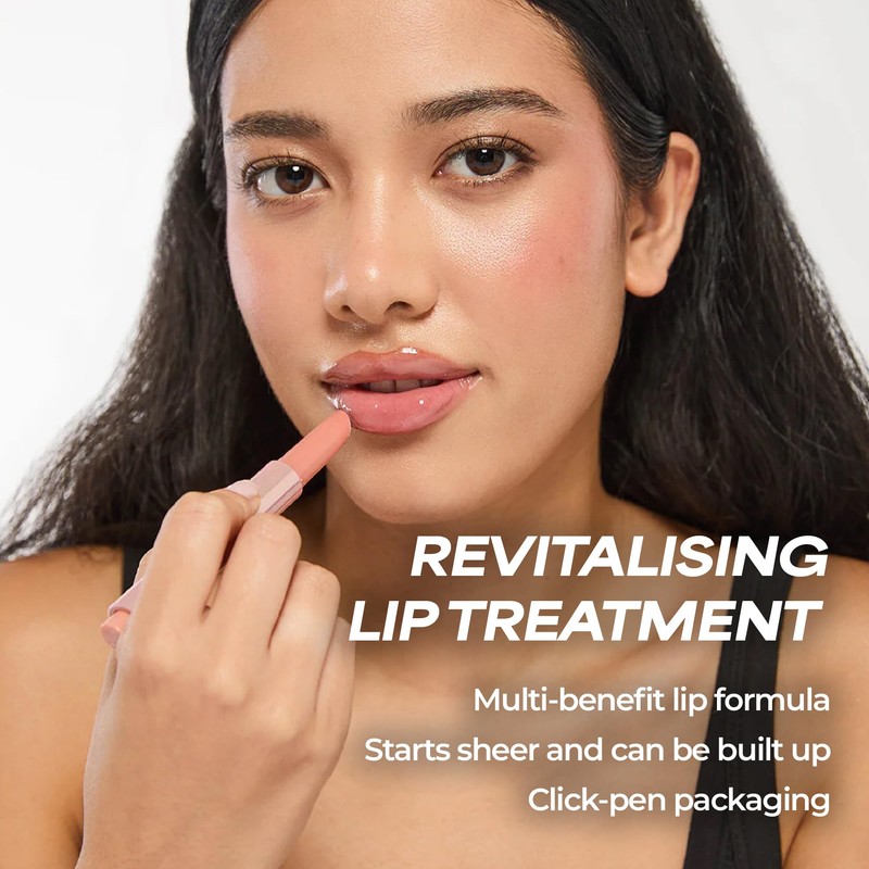 MCoBeauty Lip Plump 4-in-1 Hydrating Lacquer - Lily, Dusty Pink