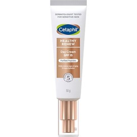 Cetaphil Healthy Renew Day Cream SPF 15, 50g. Anti-Aging Face Moisturiser with Peptides, Retinol Alternative. Contains Niacinamide (Vitamin B3) and Panthenol (B5). Dermatologist Tested for Sensitive Skin.