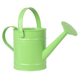 Sungmor 1.5 Liter Small Bright Green Watering Can for Indoor Outdoor Plants, Cute Little Kids Gardening Watering Cans, Lightweight Portable Metal Watering Can, Anti-Rust Pretty Bucket Watering Device