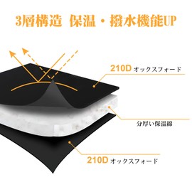 Goture Faucet Cover Freeze Protection Cover 25.2 x 10.2 x 2.0 inches (64 x 26 x 5 cm) Tap Freeze Proof Cover Faucet Hose Freeze Protection Garden Outdoor Sprinkler Tools Prevent Damage from Low Temperature (Black)