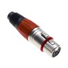 Keple 5 Pin XLR Female Red - Female Audio Microphone