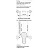 ck-tuerbeschlaege Toilet Rosette V2A Stainless Steel / Matt Stainless Steel