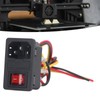 4Pcs 3D Printer Connector Fuse Power Switch with Indicator 3Pin