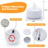 KOABY 12/24/50 Pack LED Tea Lights with 6H Timer, Auto