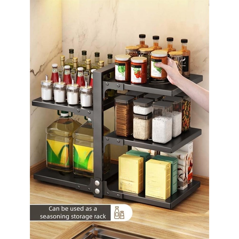 Mnftive adjustable Pot and Pan Organizer for Cabinets - Heavy