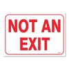 (2-Pack) Not an Exit Sign, 10 X 7 Inch Self-Adhesive