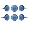 Perilla Home Set of 6 Crystal Knobs for Cabinet &