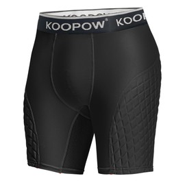 KOOPOW Youth Baseball Sliding Shorts with Cup Pocket for Baseball, Football, Lacrosse, Hockey