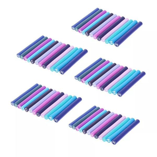 None 60 Pcs Polymer Clay Canes Stick Beads Bracelet Making