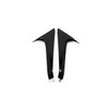 TERDARAY Rear Window C Pillar Side Wing Triangle Cover Trim