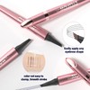Eyebrow Pencil Waterproof Long-Lasting Natural Makeup, 4-Fork Tip Design for
