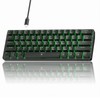 TMKB T61SE 60% Mechanical Gaming Keyboard, Linear Red Switch, LED