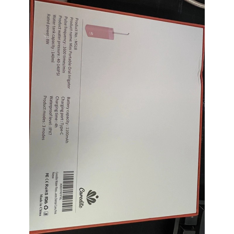 Caredite Portable Travel Water Flosser for Teeth - PINK