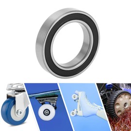 ACROPIX 6908DDU Deep Groove Ball Bearings P6 40x62x12mm Lubricated Bearings Double Rubber Seal Black Silver Tone Scooter Skateboard Wheel