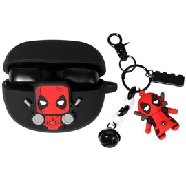 Silicone Case for New Bose Ultra Open Earbuds(2024), Suublg Cute Charging Case Shockproof Protective Cover with Cartoon Doll Anti-Lost Lanyard Keychain for Teen Girls Boys