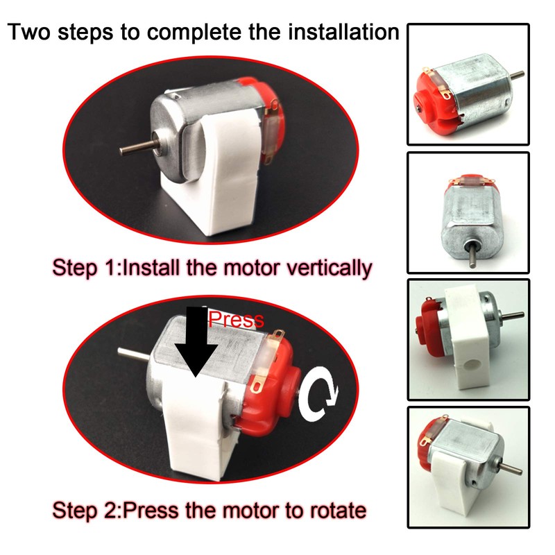 EUDAX 6 Set DC Motors Kit, Mini Electric Hobby Motor