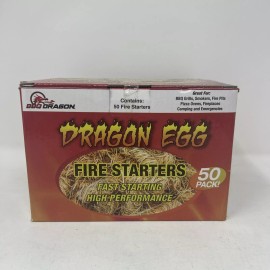 BBQ Dragon Egg Fire Starters Tumbleweed- One Pack, 50 Count Inside