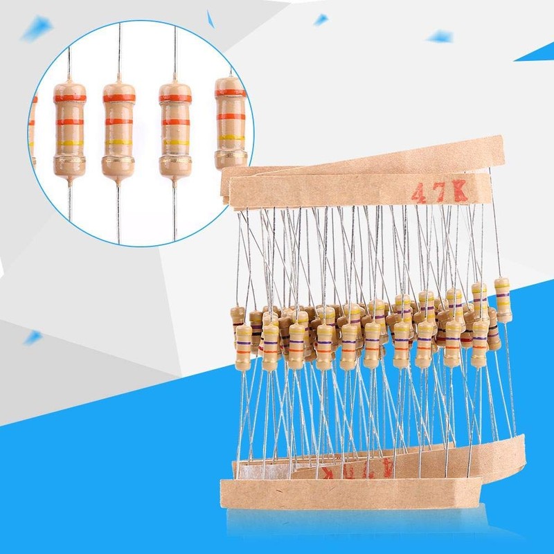 Yosoo 1,000 Pieces, 100 Types of Electronic Components Resistance Bags,