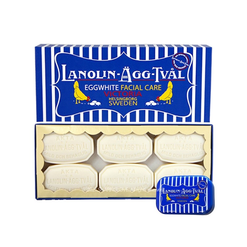 Swedish Egg Pack 50g x 6 + Soap Case /