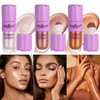 Long-Lasting Liquid Highlighter - Lightweight Shimmer Glow, Waterproof & Smudge-Proof,