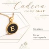 BAUI - Collar para Mujer con Inicial Letra E de