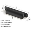 khtumeware 6 Pack 4"(102mm) Vintage Drawer Pulls Matte Black Cabinet
