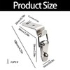 8-Pack Stainless Steel 90 Degree Spring Toggle Latches with Clasp
