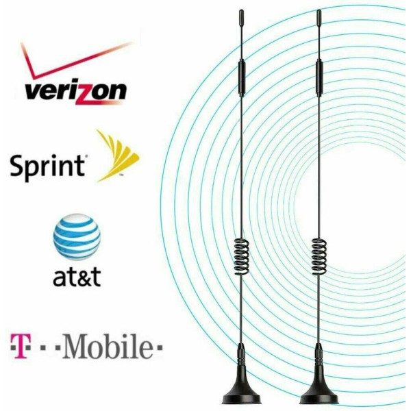 Unbranded 2X Antenna 4G LTE TS9 Omni Signal Booster For