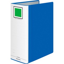 コクヨ(KOKUYO) ファイル パイプ式 エコツインR(両開き) 間伐材使用 A4 2穴 1000枚収容 青 フ-RTK6100NB