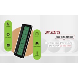 TEKQ Dash Drive M.2 USB 3.2 SSD Enclosure, USB 3.2 10 Gbps, Fits only NVMe PCIe 2280 up to 1000MB/s Read/Write, Support Windows 10 11, MAC OS and Compatible with Thunderbolt 3, Thunderbolt 4 and USB 4