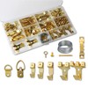 250Pcs Picture Hanging Kits, Picture Hangers Including 75/45/30/20/10lb Picture Hangers