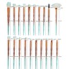 Maange 20-Piece Make-Up Brush Set - Eyeshadow, Foundation Powder, Eyeliner,
