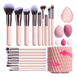 Juego De Brochas De Maquillaje Profesional De 25 Piezas